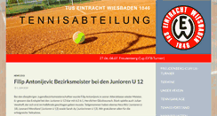 Desktop Screenshot of eintracht-tennis.de